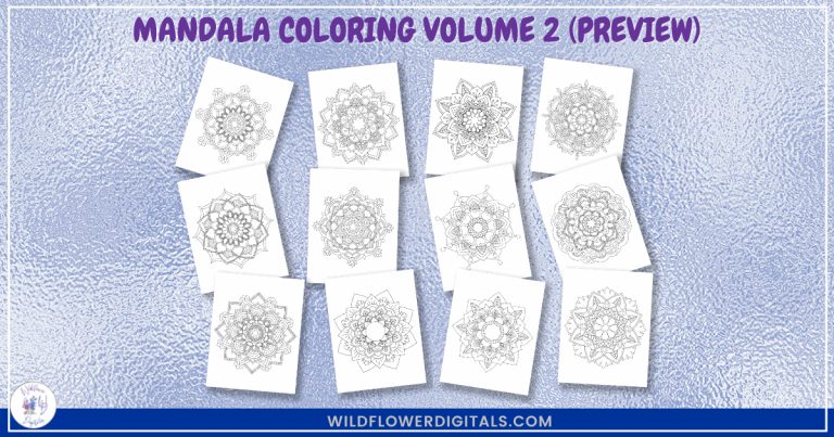 Mandala Coloring Vol 2 Samples