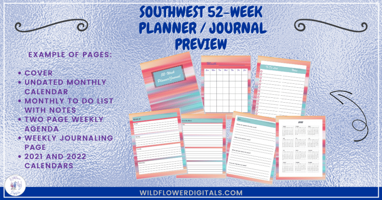 Southwest Weekly Planner Journal