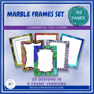 Marble Frames Set