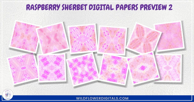 Raspberry Sherbet Digital Papers
