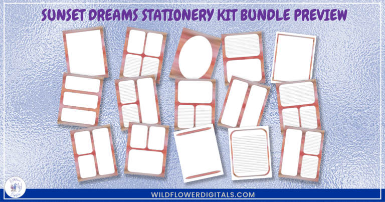 Sunset Dreams Stationery Kit Bundle