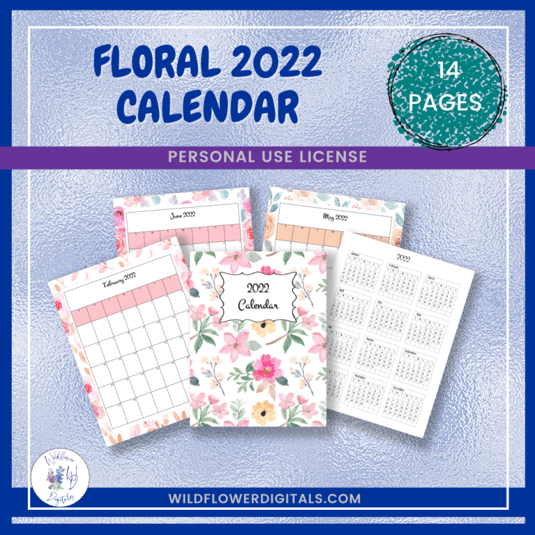 Floral 2022 Calendar