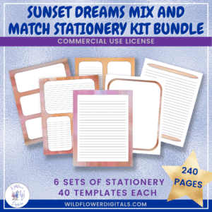 Sunset Dreams Stationery Kit