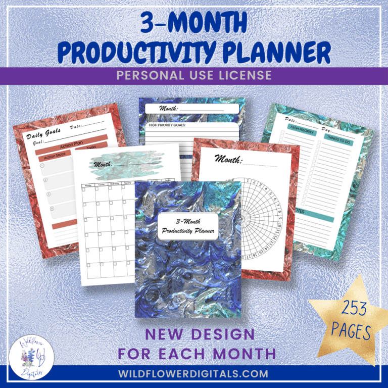 3-Month Productivity Planner
