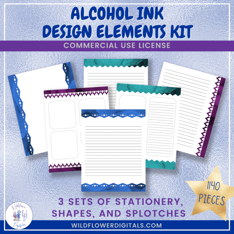 Alcohol Ink Design Elements Kit