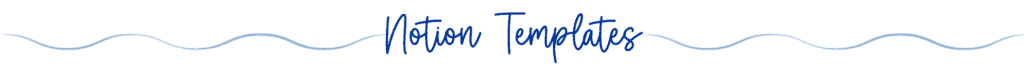 Notion Templates