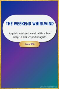The Weekend Whirlwind 36